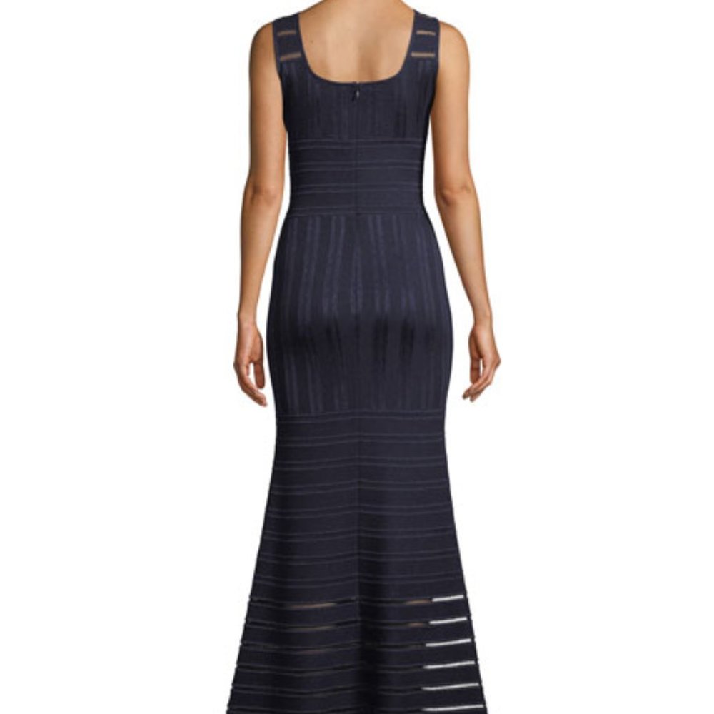 St. John Sleeveless Gossamer Illusion Knit Mermaid Dress - Picture 2 of 15